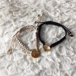 Juicy Couture drawstring bracelets